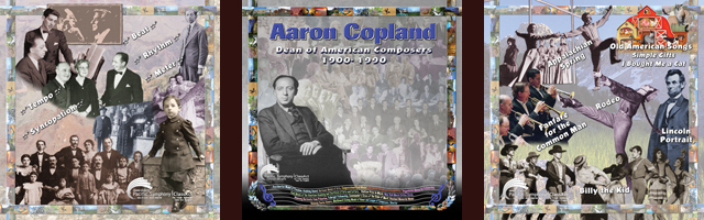 Aaron Copland 3 Panels